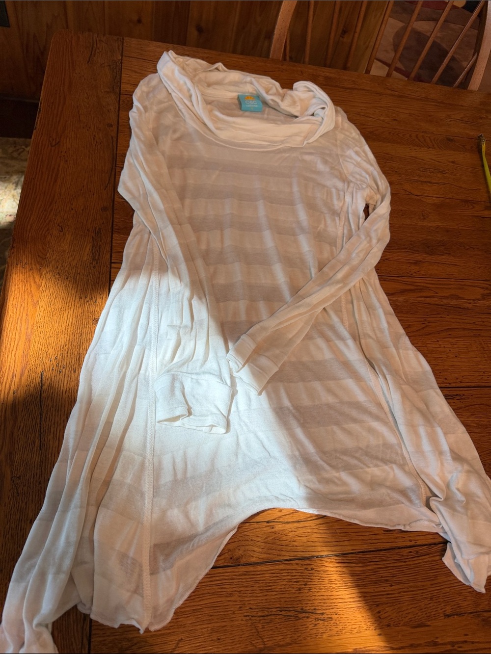 C&C California whitish/ Ivory Striped Long-Sleeve Tunic